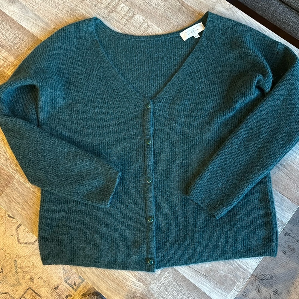 Sezane Barry Cardigan Green